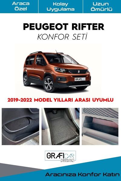 GRAFİCAR Peugeot Rifter Konfor Seti-iç Trim Kumaş Kaplama-ses Izolasyon Amaçl...