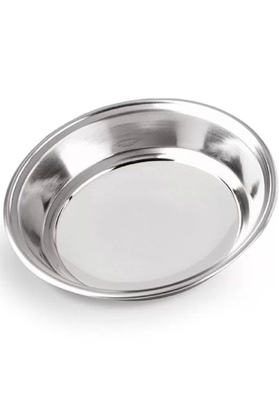 BİODATA 6 Pieces Stainless Steel Dinner Plate 15cm Lifetime Use