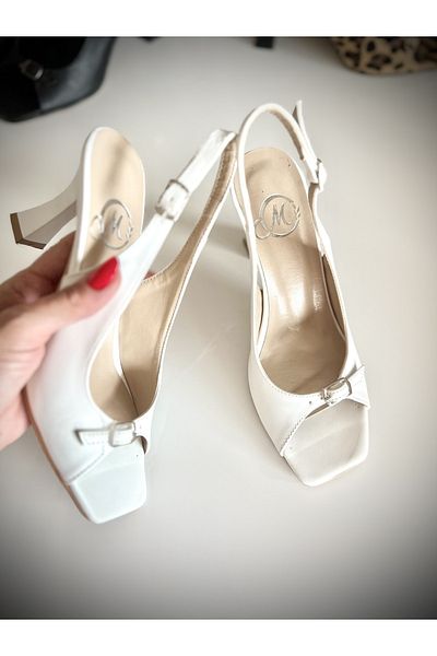 modadanall Leather High Heels Suitable for White Scalloped Feet