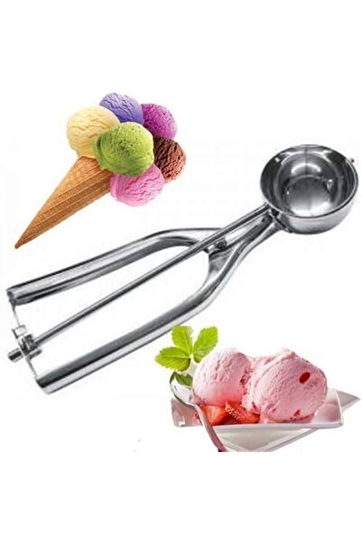 Impress Metal Pull Drop Ice Cream Spoon - Ideal Ice Cream Scoop for Ice Cream Presentation