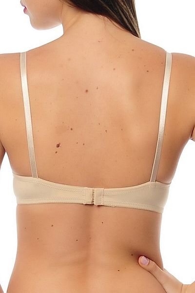 Kom Γυναικείο Μπεζ Parah Soft Cup σουτιέν με επένδυση Su10159