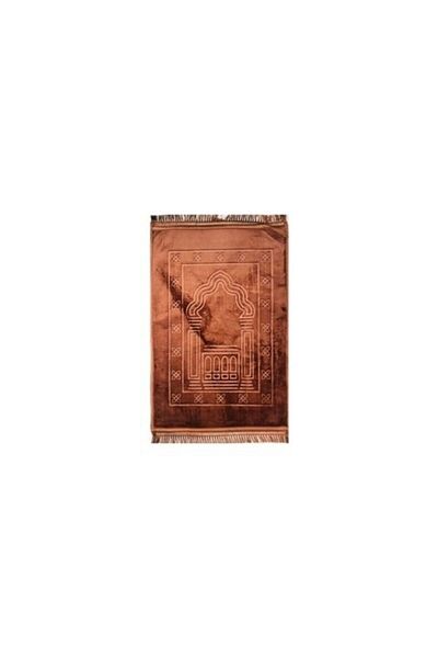 Arifan Hediyelik Mink Pilgrim World Luxury Thick Soft Plush Prayer Rug with Bag and Anti-Slip Base
