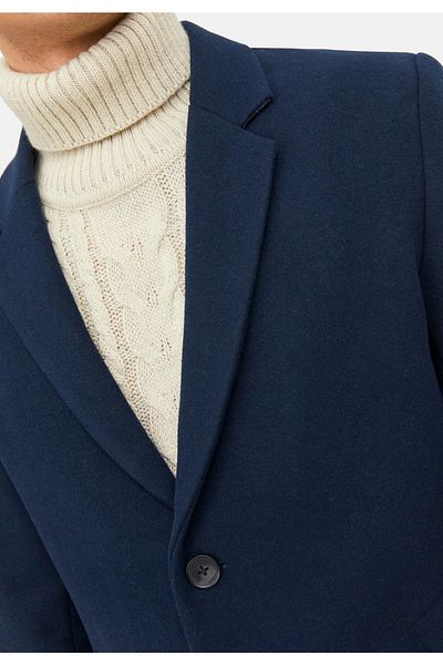 Jack & Jones Mantel MORRISON Wollmantel mit drei Knöpfen und Eingrifftaschen