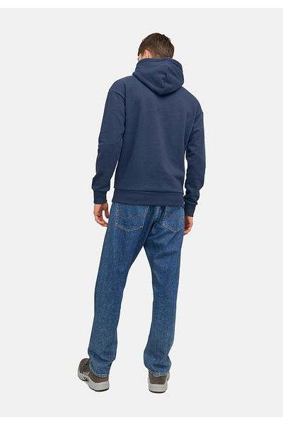 Jack & Jones Kapuzenpullover JOSH Hoodie mit Tunnelzug, Kängurutasche und Label-Print
