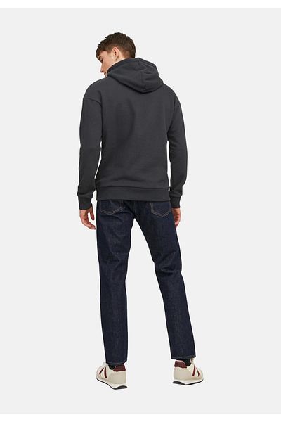 Jack & Jones Kapuzenpullover JOSH Hoodie mit Tunnelzug, Kängurutasche und Label-Print