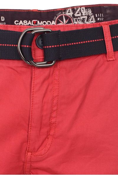 CASAMODA Hose Cargo-Bermuda mit Gürtel und seitlichen Taschen