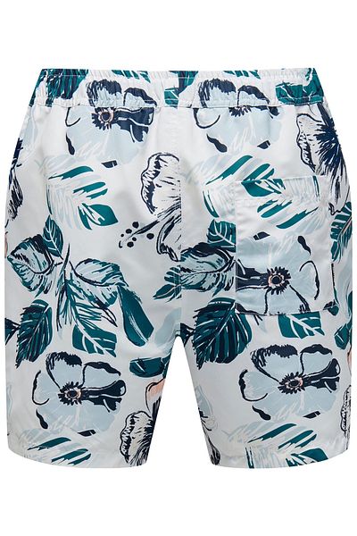 Only & Sons Shorts Badeshorts ONSTHOR SWIM MID FLOWER mit Tunnelzug und Alloverprint