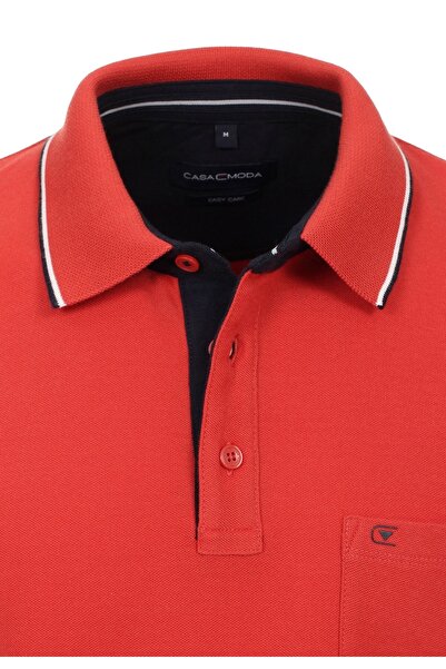 CASAMODA Poloshirt Polo Kurzarmshirt mit Brusttasche und Kontraststreifen