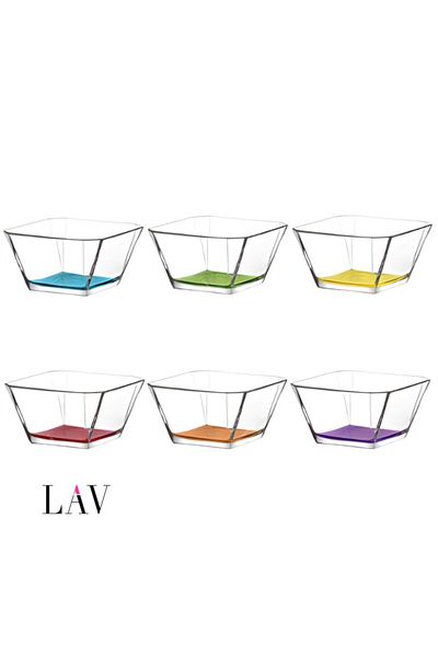 LAV Karen Set of 6 Bowl Clear Bottom Color 300ml