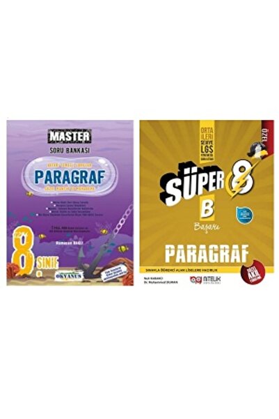 Okyanus Yayınları 8.Sınıf Master Paragraf +Nitelik Yayınları 8.Sınıf Süper Pa...