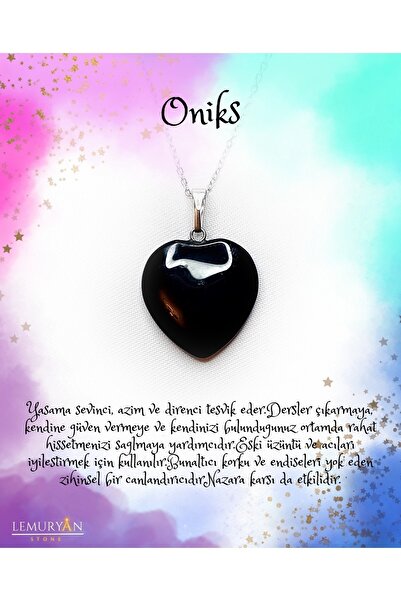 LEMURYANSTONE قلادة من الحجر الطبيعي على شكل قلب من العقيق اليماني مقاومة للتلطيخ