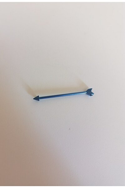 Bylin %100 Cerrahi Çelik Ok Uçlu ince Köprü Piercing (1,2 mm X 26 mm)