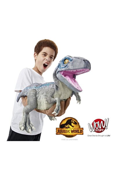 JURASSIC WORLD Jurassic World REAL FX Baby Blue Dinosaur Toy | Life-Like Movements & Real Movie Sounds | Ages 8+