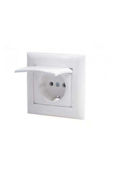 End Covered Grounded Socket Flush Mounted
