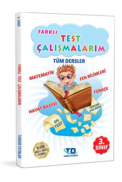 Tandem Yayınları 3. Sınıf Tüm Dersler Farklı Test Çalışmalarım