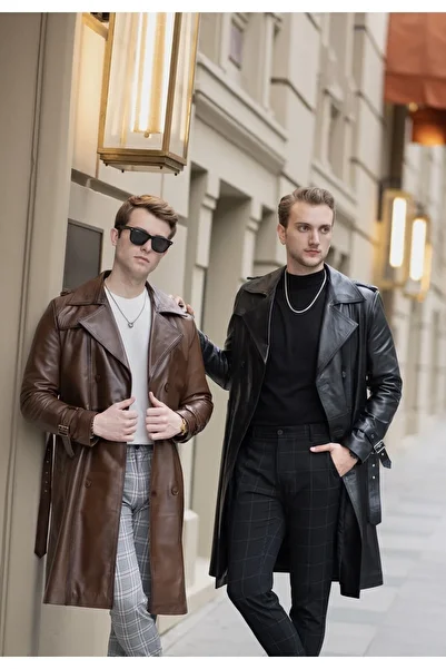 CE-YIL DERİ ÜRÜNLERİ MEN'S GENUINE LEATHER COAT