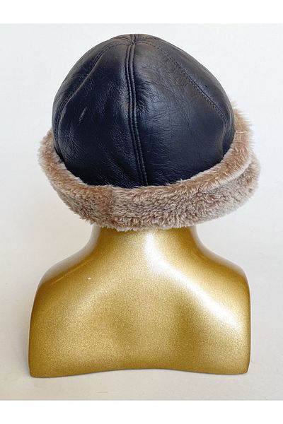 Dericibey Kayi Length Model Natural Leather Hat