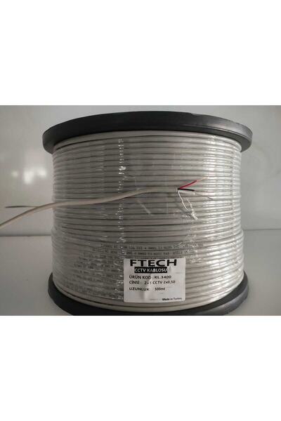 FTECH Kamera Kablosu Cctv 2 1 0.50 Cctv Kablo 500 Metre
