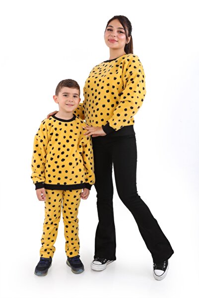 DİVİSTA Polar pentru mamă-copil, hanorac imprimat