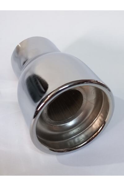 EGZOZCUM 50 mm Motosiklet Minik Egzoz Ucu - Nikelaj Kaplama Sesli Model Unive...