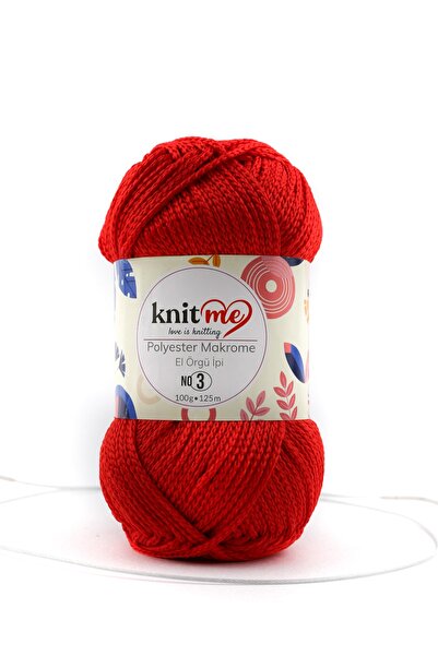 Lavita POLYESTER MACROME 100 gr 3 Pack Hand Knitting Yarn Taka Yarn (819)