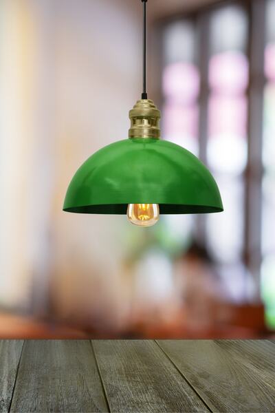 Art&Gift Kugel Metal Sarkıt Avize Mutfak Ofis Hol Yeşil