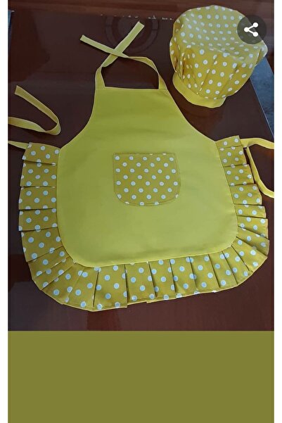 RAY TİCARET Sarı Mutfak Önlüğü Kadın Mutfak Önlük Kadın Önlük