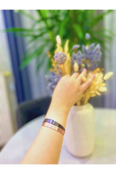 EMBA KORSE El Yapımı Dövme Saf Bakır Bilezik Manyetik Alan Romatizma Bilekliği Siyah Ve Gold Renk