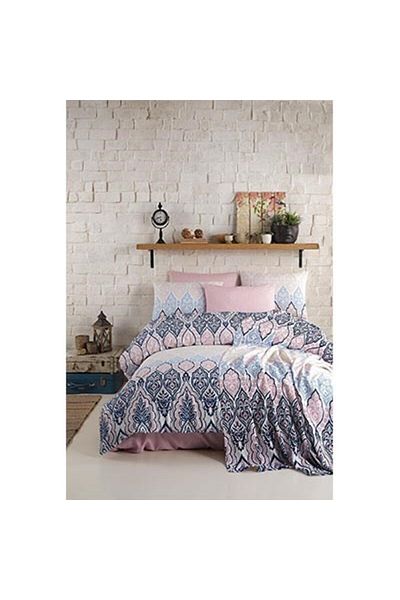 Cotton Life طقم بيكيه مطبوع مزدوج Mabel Pink