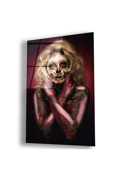 Zevahir Mobilya Dekorasyon Unbreakable Glass Woman Painting