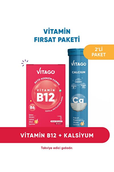 Vitago 2’li- B12+ Kalsiyum