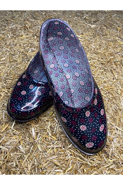 Emek Çiçekli Kadın Kamp Gezi Bahçe Lastik Ayakkabı