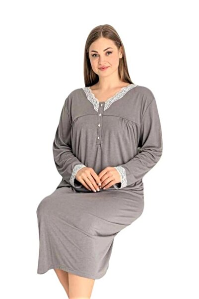 LİMİSSİ Limissi 23717 ثوب نوم كبير الحجم مزين بالدانتيل