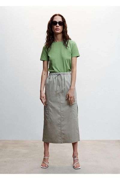 MANGO Woman T-Shirt από 100% βαμβάκι