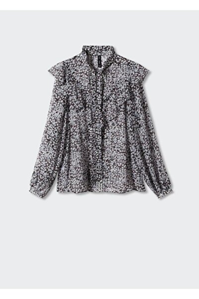 MANGO Woman Çiçek Desenli Bluz