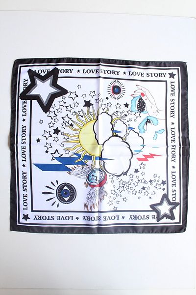 blackstrip 13701 STAR PATTERNED SCARF
