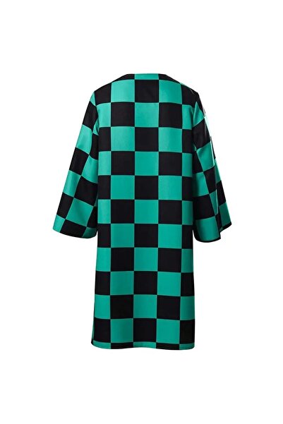 Köstebek Anime Demon Slayer: Kimetsu No Yaiba Tanjiro Unisex Kimono