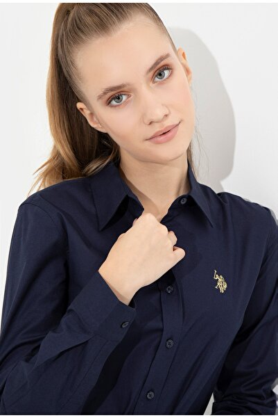 U.S. Polo Assn. U.S. Polo Assn. Cămașă cu mânecă lungă, albastru bleumarin, p...