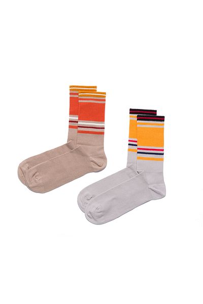Paul Kenzie Pack of 2 Patterned Unisex Socks Vintage Collection - Analogue