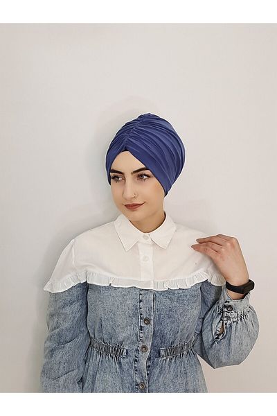 R&S modibone Μαγιό και Hasema Top Συμβατό Hijab με Πίσω Καπέλο Indigo