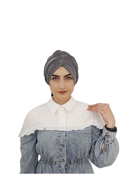 R&S modibone Μαγιό και χιτζάμπ μαγιό Κορυφή ασορτί Hijab Tie Back Bonnet Grey