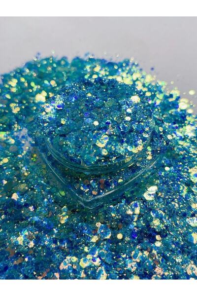 Sirius Hobi Epoksi Reçine Tropical Vaka Tırnak Makyaj Chunky Glitter 8 gr Hol...