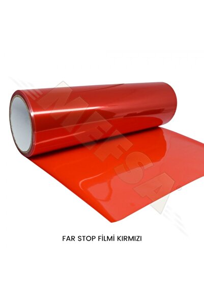 SS Oto Far Stop Filmi Kırmızı Far Folyosu Çizilme Engelleyici Folyo 100 cm X ...