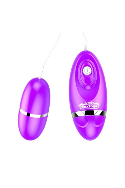 sex toys Kumandalı 12 Farklı Titreşimli Yumurta Vibratör - Pilli - Mor