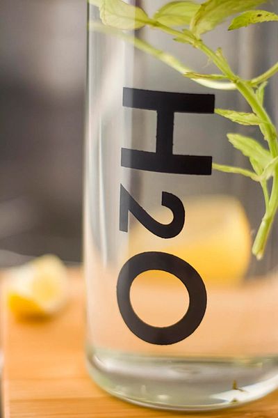 Tohana Borosilicate H2o Glass Water Bottle 1 Liter