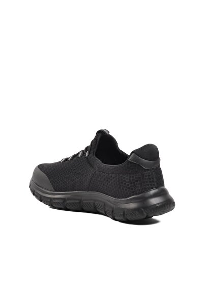 WALKWAY Гъвкави черно-черни удобни мъжки обувки за ходене