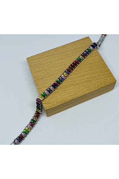 stainless steell Waterway Colored Stone Steel Bracelet