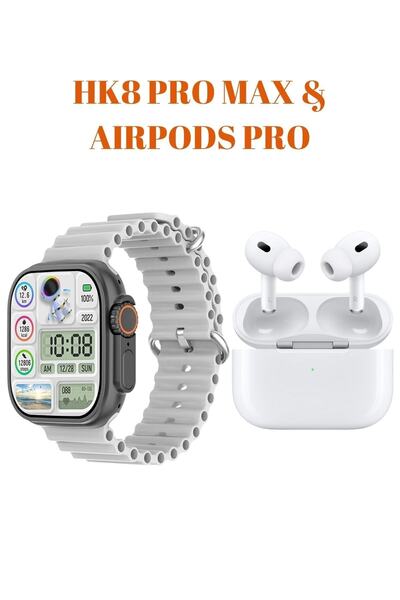 GoMarkt Redmi Note 11 UyumluAmoled Ekranlı Akıllı Saat ve Airpods Pro Gopods ...