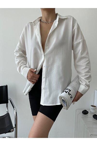 VivaJoy Πουκάμισο Off Shoulder Oversize