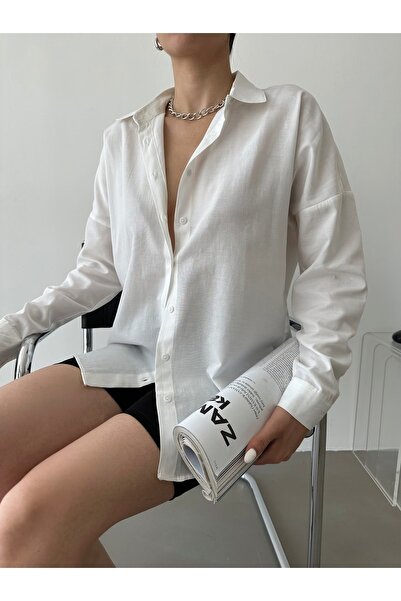 VivaJoy Πουκάμισο Off Shoulder Oversize